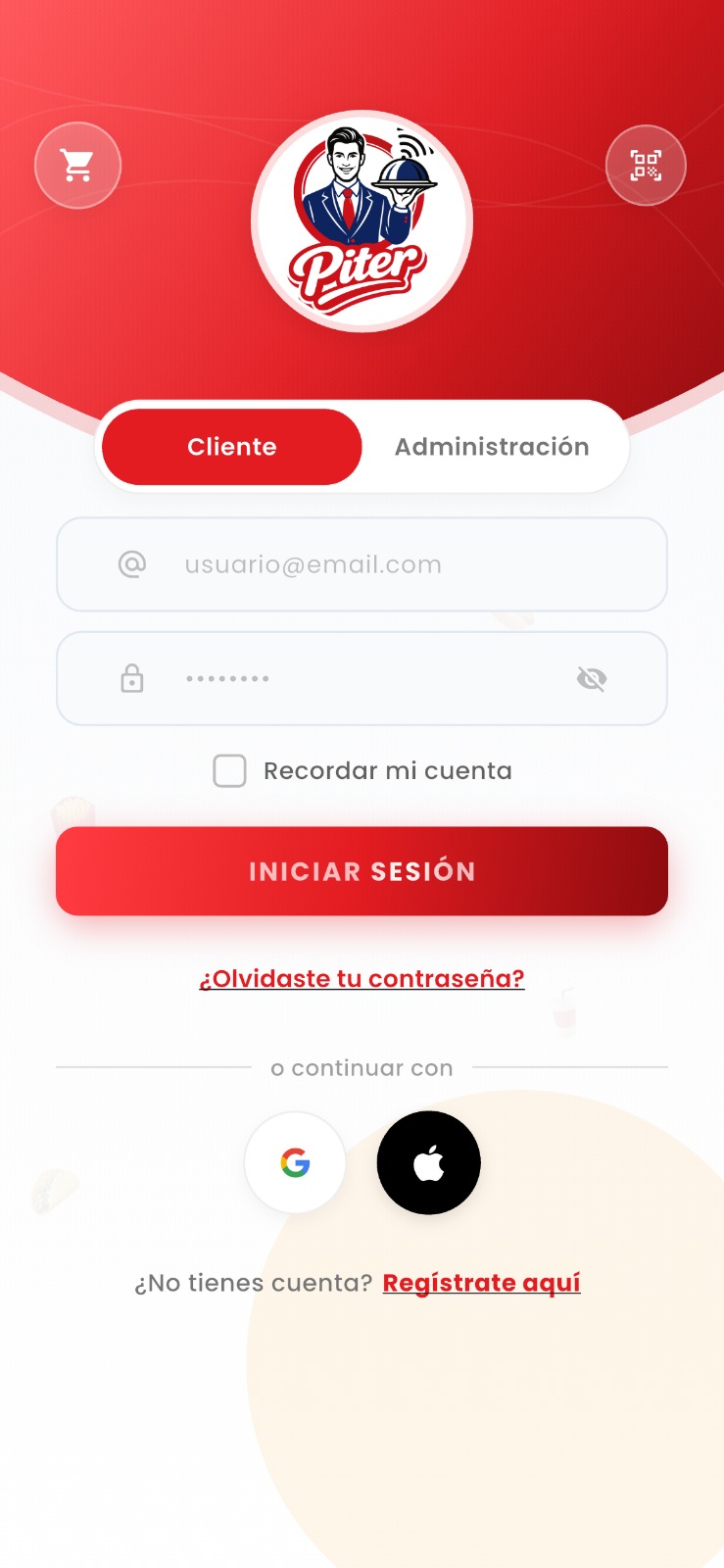 Inicio de Sesión